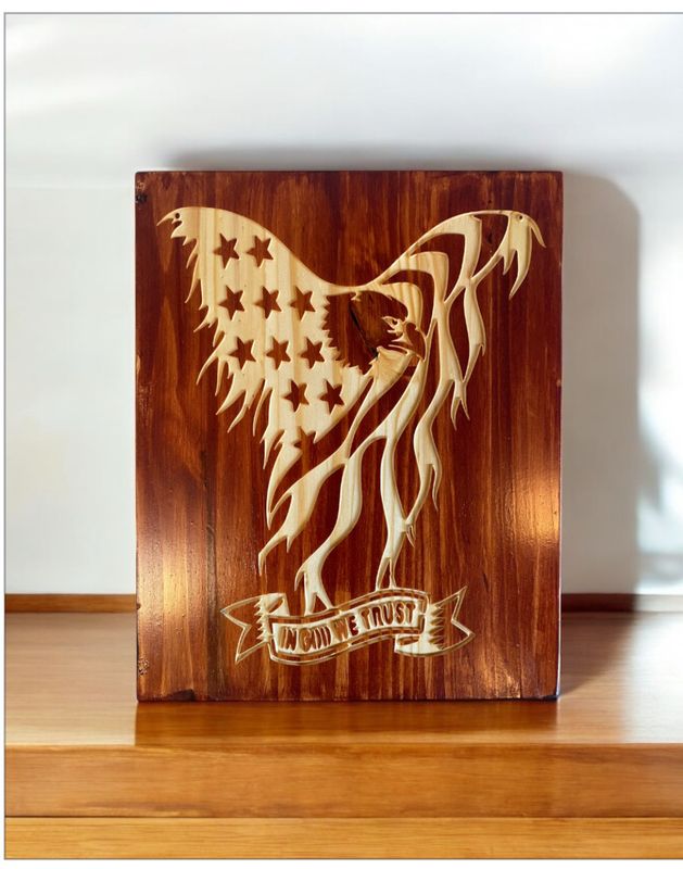 ‘Eagle - In God We Trust’ Wall Décor