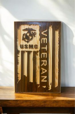 ‘USMC Veteran’ Wall Décor