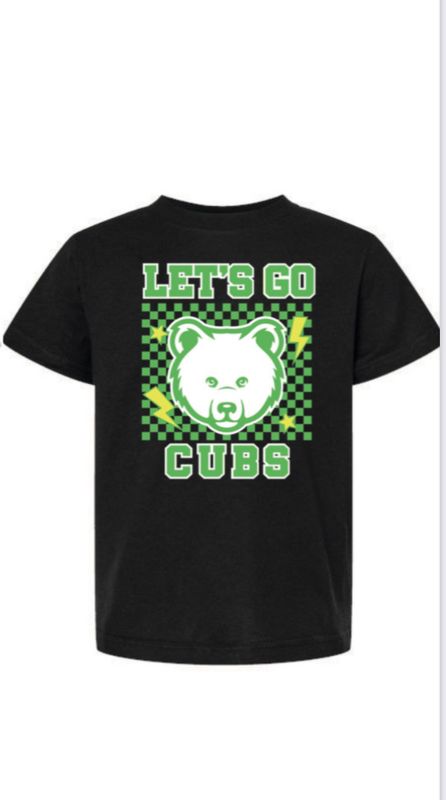 Youth Medium Lets Go Cubs Green
