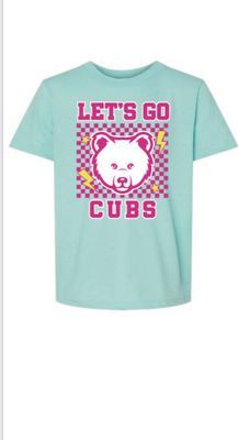 Youth Small Lets Go Cubs Pink