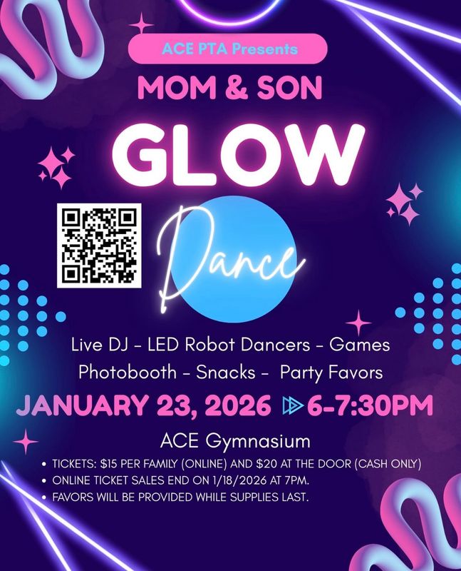 Mom and Son Glow Dance!