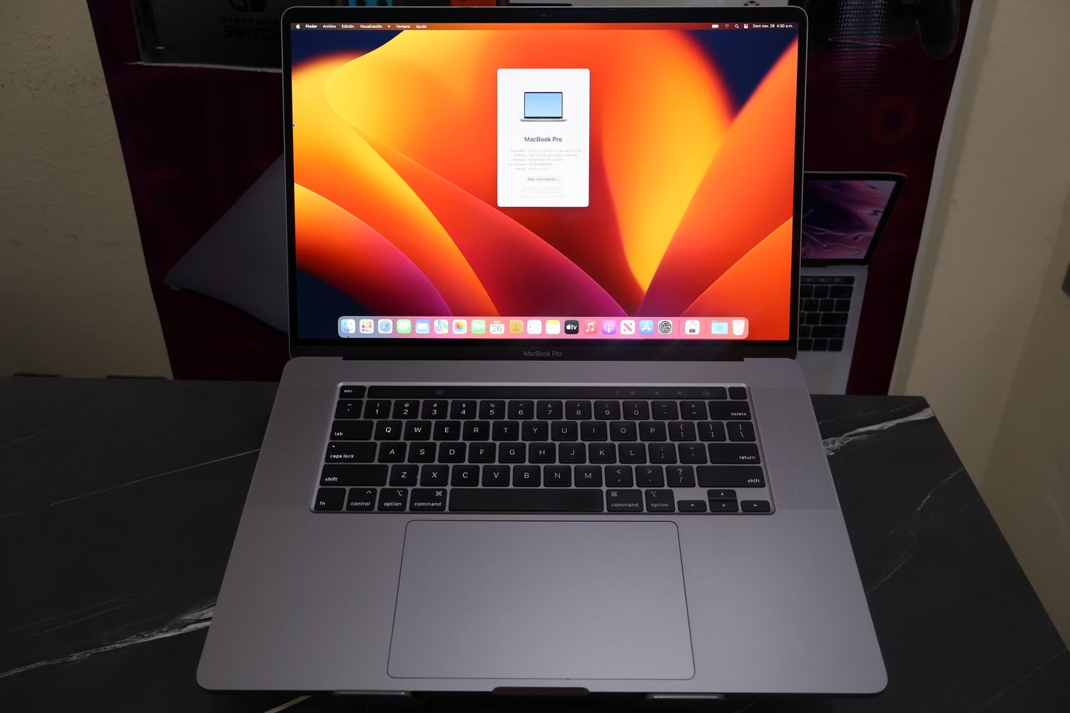 MACBOOK PRO 15&quot; 2019 CORE I7 16GB DE RAM 512GB SSD APPLE