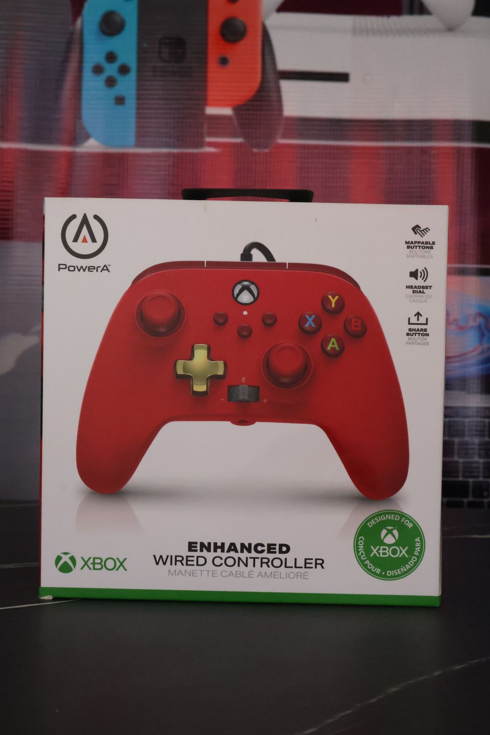 CONTROL POWER A WIRED ROJO XBOX