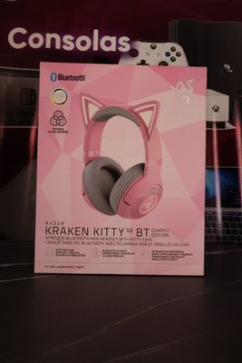 AUDIFONOS RAZER KITTY V2 BT QUARTZ EDITION