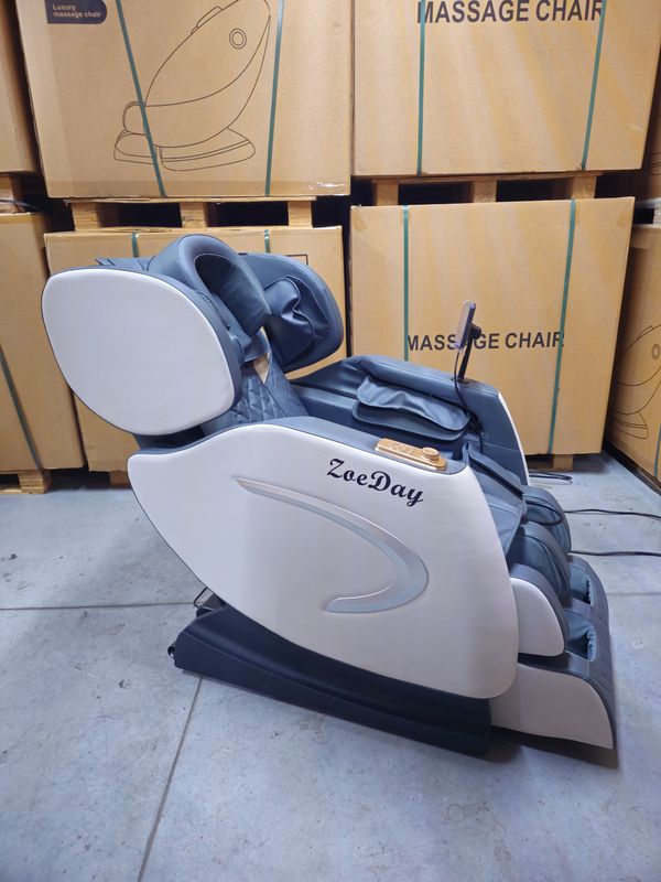 SILLON MASAJEADOR 5D CONFORT GRAVEDAD 0 BLANCO CON AZUL ZOEDAY