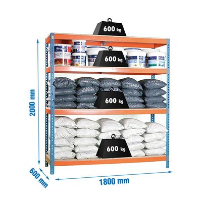 ESTANTE RACK SIMONFORTE 1806-4 CHIPBOARD MARCA ESPAÑOLA