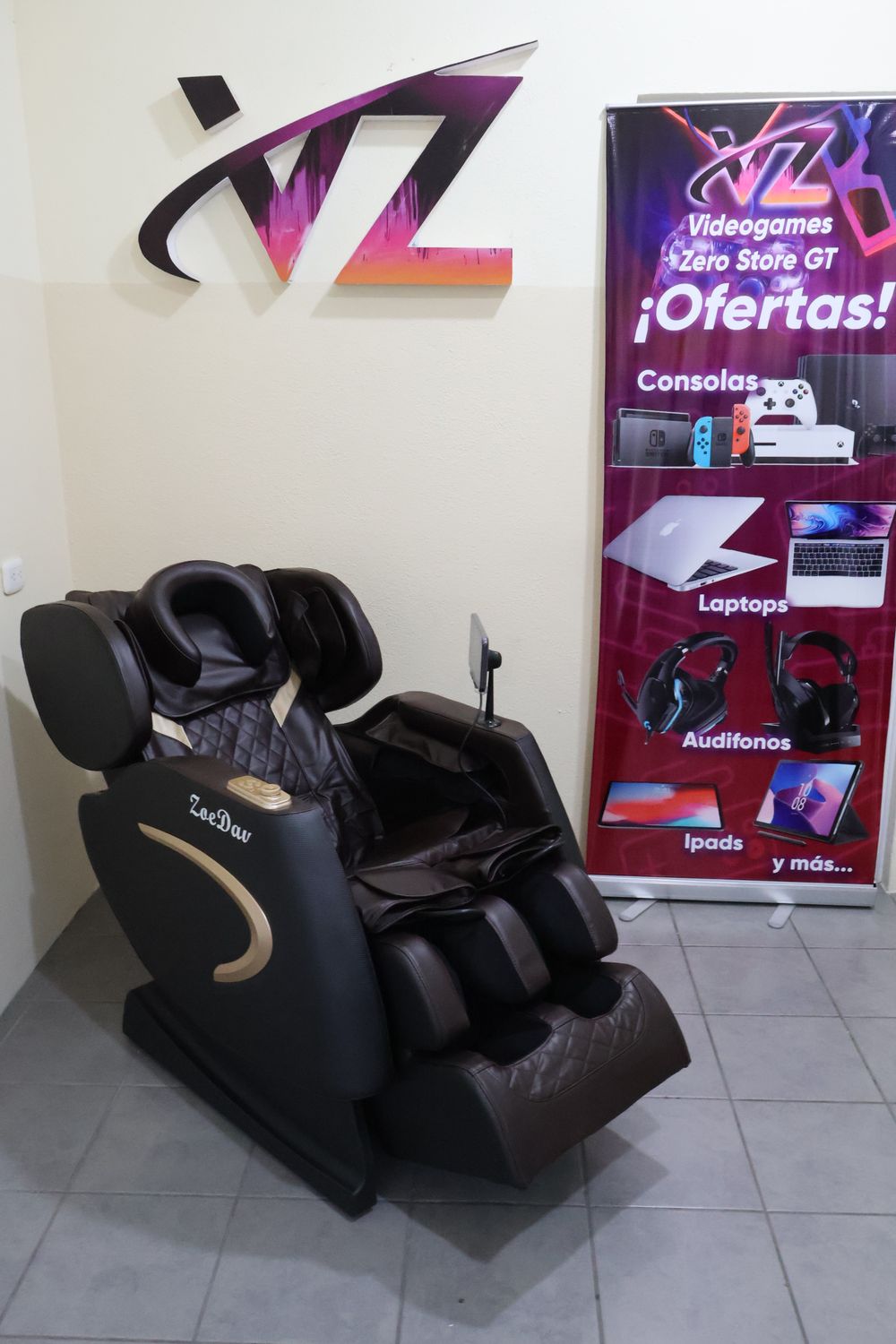 SILLON MASAJEADOR 5D CONFORT GRAVEDAD 0 CAFÉ CON NEGRO ZOEDAY