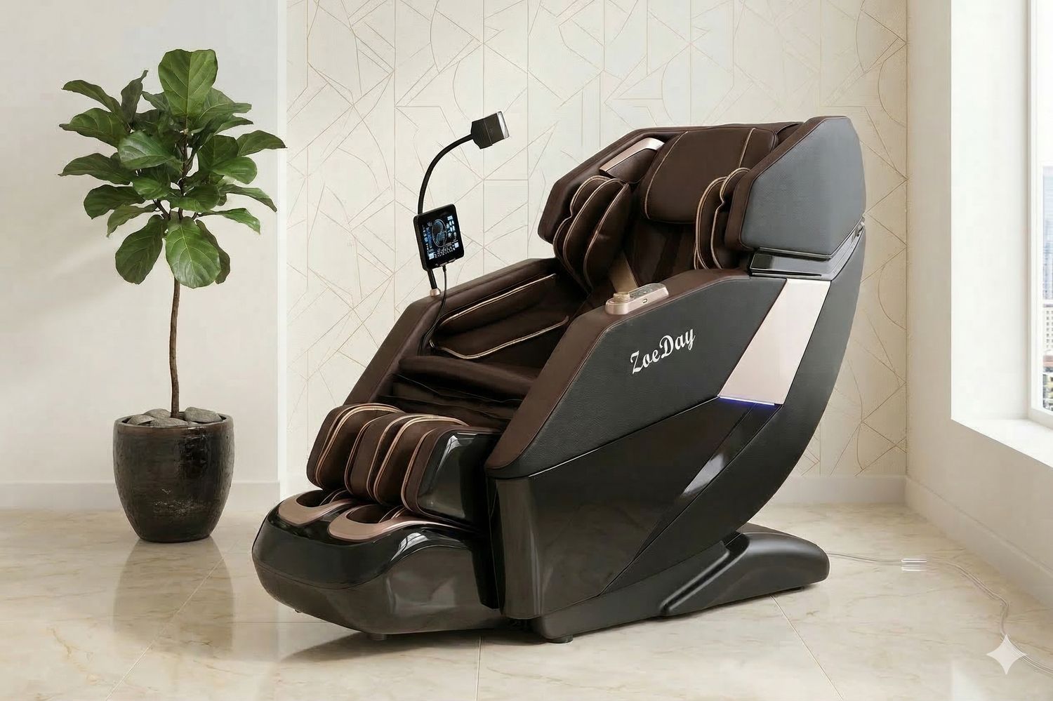 Sillon masajeador sl track super luxury café con negro zoeday