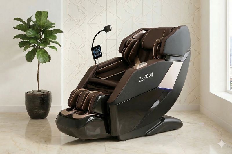 Sillon masajeador sl track super luxury café con negro zoeday