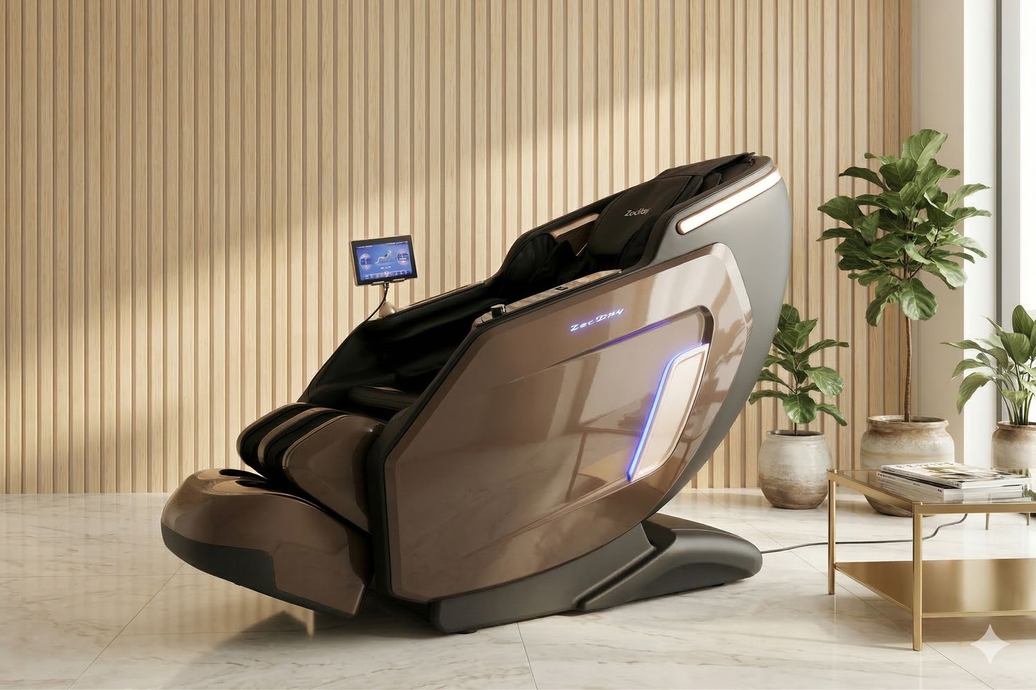 Sillon masajeador sl track cygnus café con negro zoeday