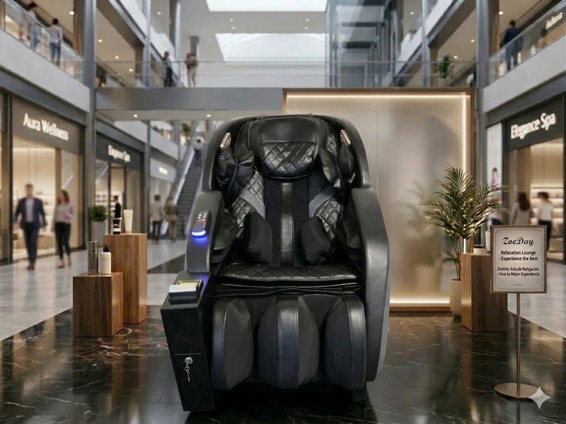 Sillón masajeador sl track sirio billetero gris con negro zoeday