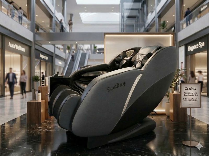 Sillón masajeador sl track sirio billetero gris con negro zoeday