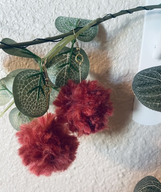 Pom Pom Earrings