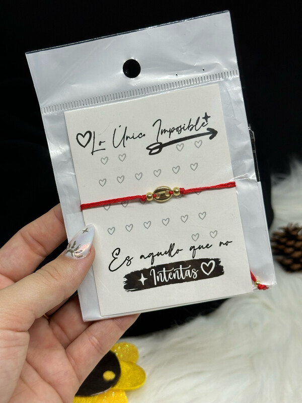 Pulsera Hilo Rojo Gucci - Corazon