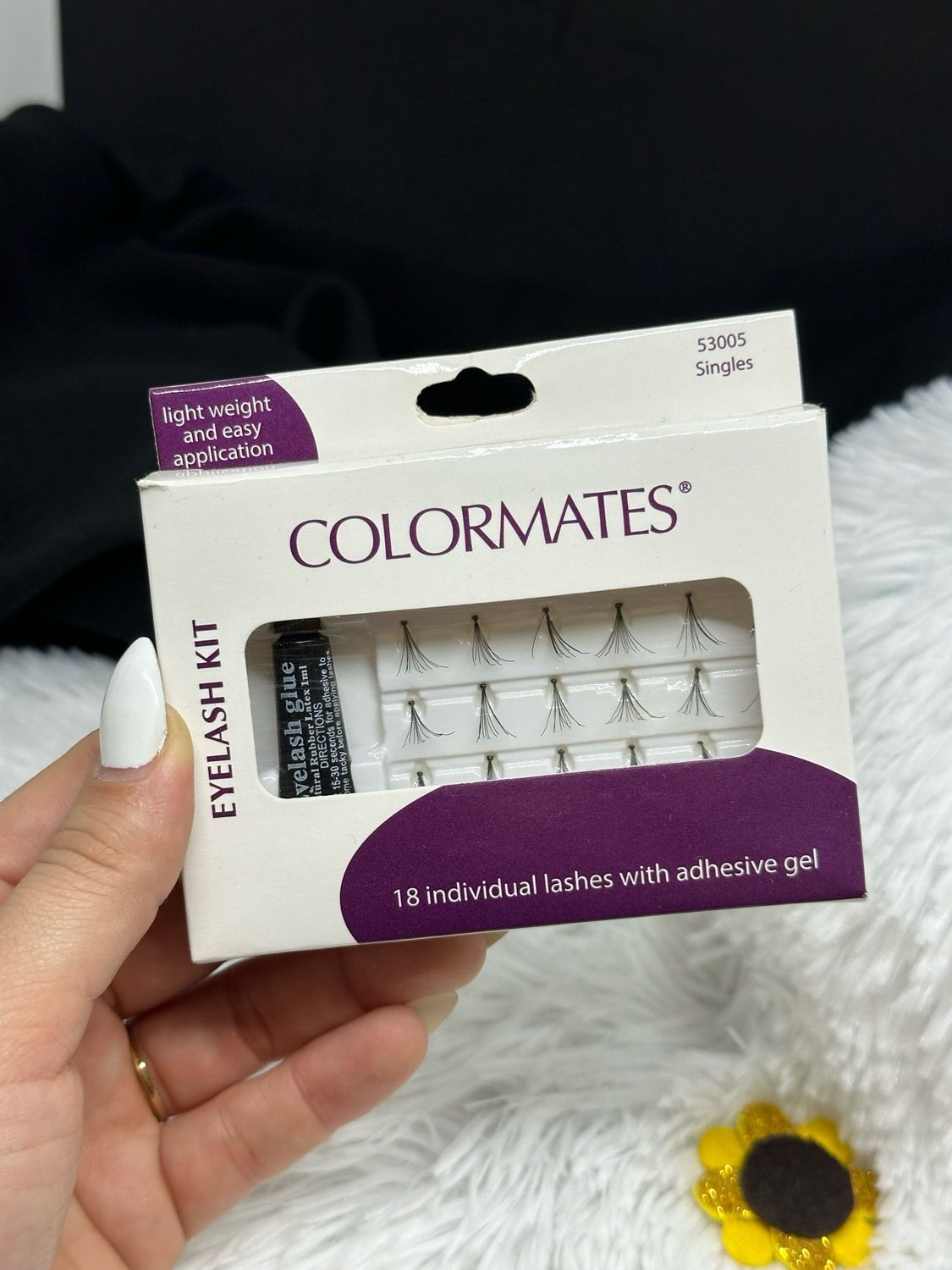 Pestañas por Punto + pega COLORMATES