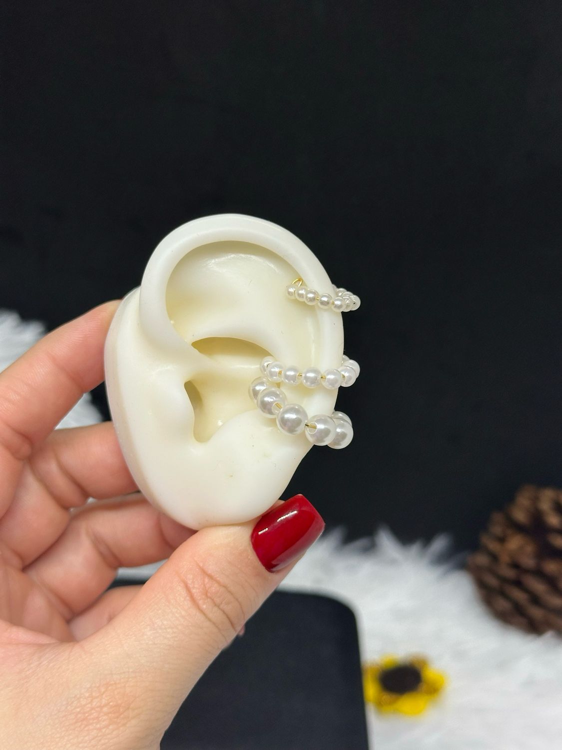 Earcuff Perlas