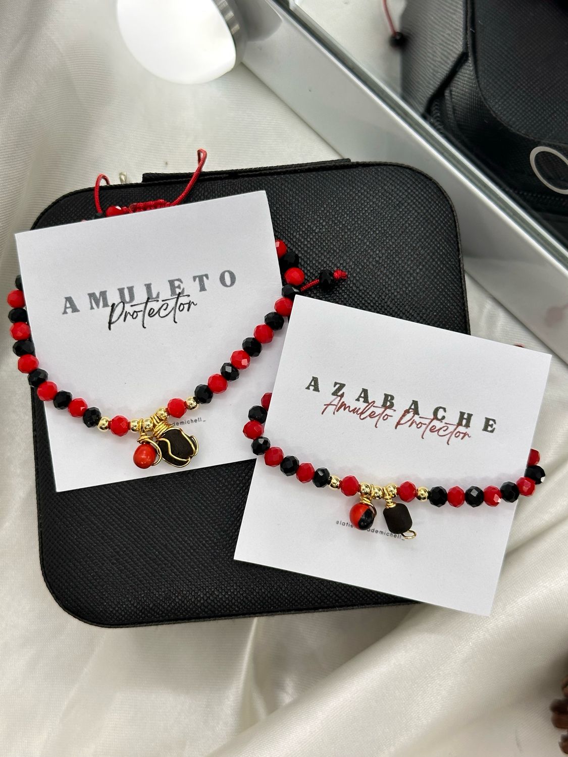 Pulsera Amuleto de Protección cristal checo