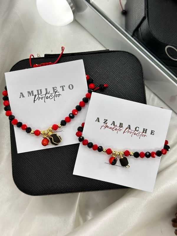 Pulsera Amuleto de Protección cristal checo