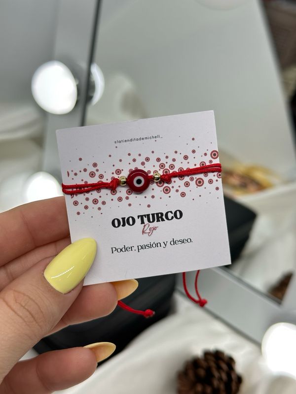 Pulsera Hilo de Ojo Turco Mediano Amuleto