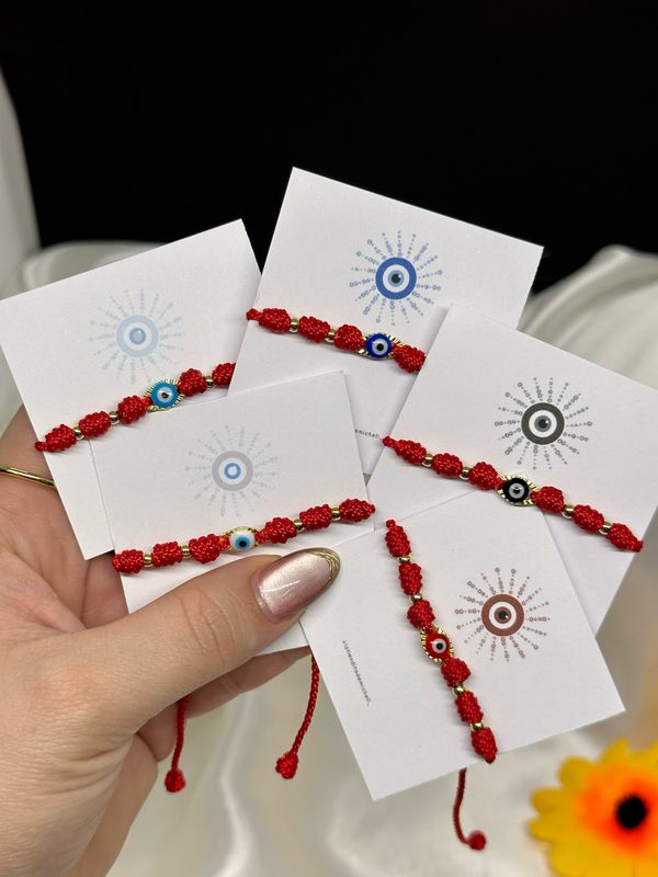 Pulsera Amuleto Nudos y ojo turco