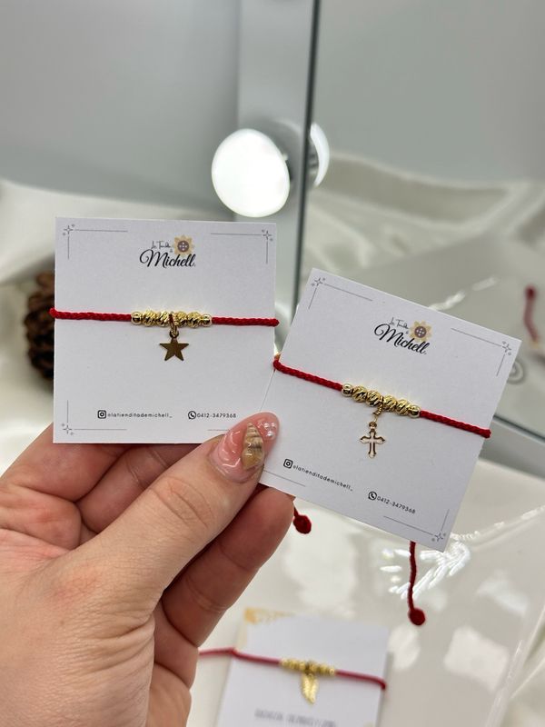 Pulsera Balines y Dije