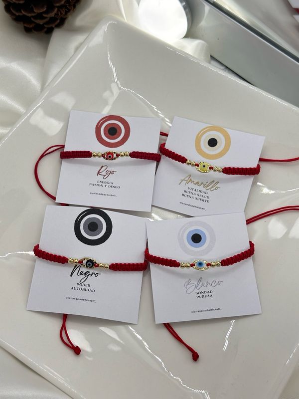 Pulsera Macramé Ojo Turco
