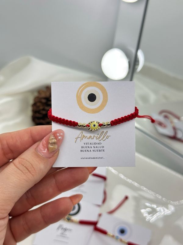 Pulsera Macramé Ojo Turco