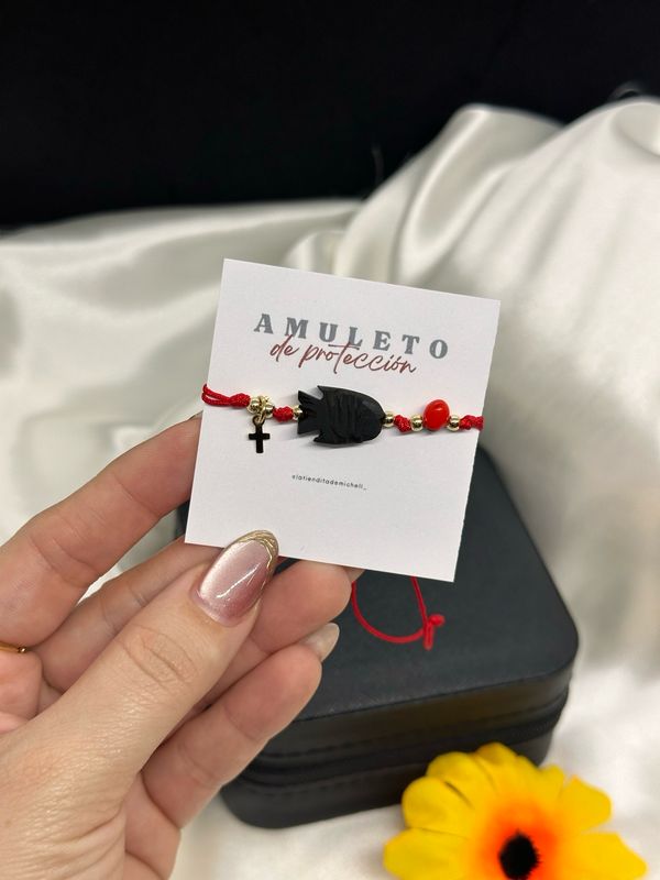 Pulsera Pez y Peonia