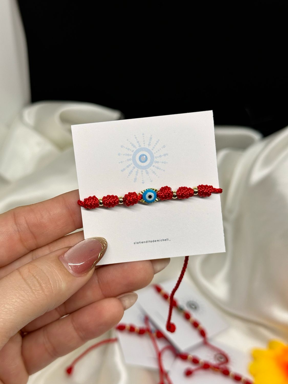 Pulsera Amuleto Nudos y ojo turco