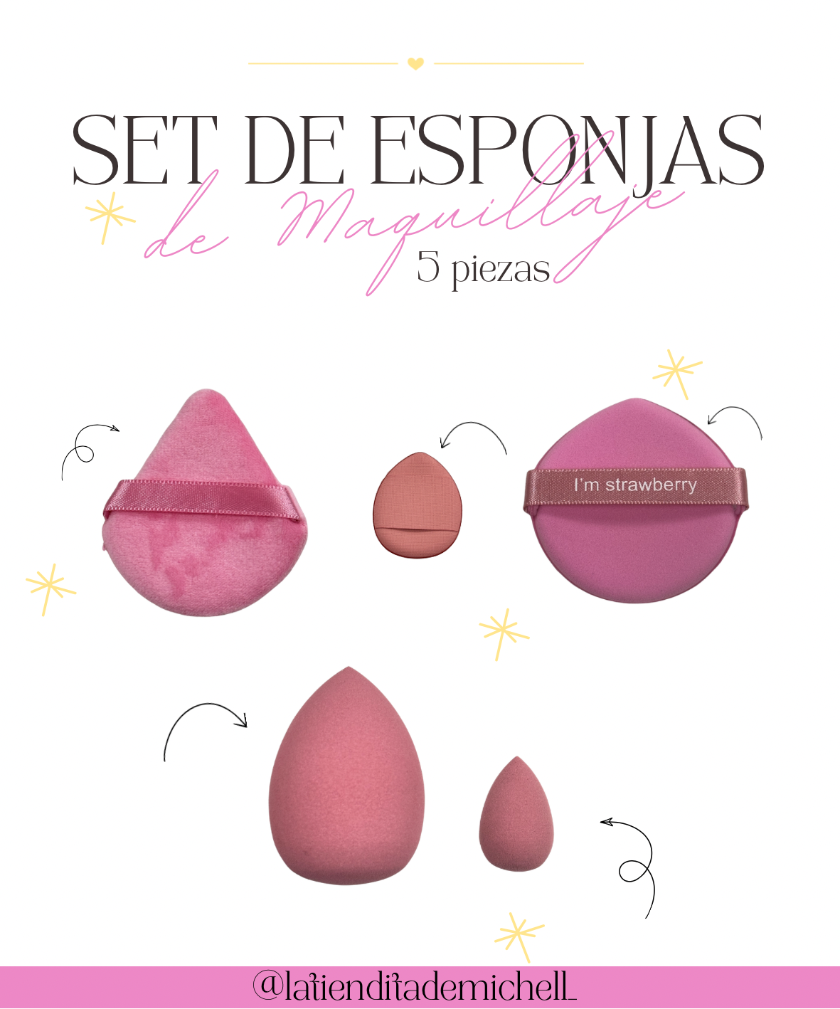 Set Beautys blenders y esponjas