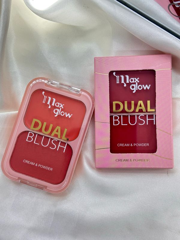DUAL blush Rubor Crema y Polvo Max Glow