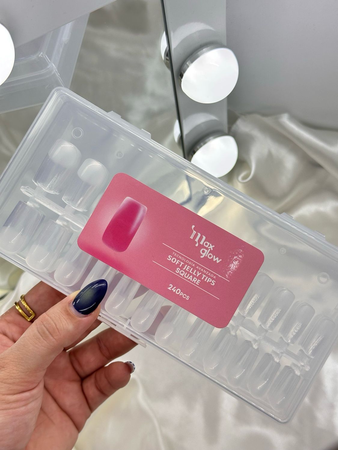 Uñas Jelly Tips X240 TECNOLOGÍA AVANZADA Max glow