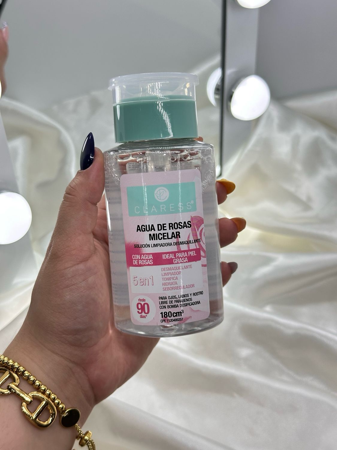 Agua de Rosas Micelar Claress – Limpieza Suave y Seborreguladora CLARESS