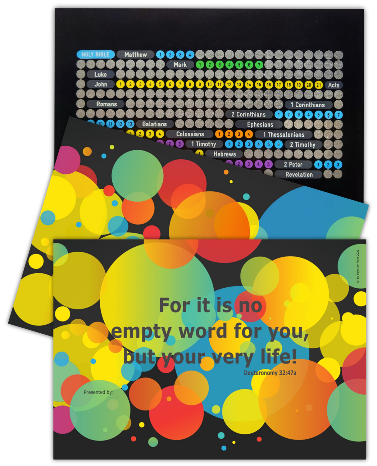 Bible scratch Card dark - edition