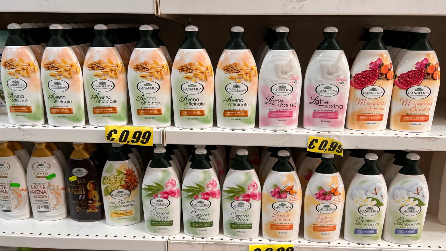 Bagnoschiuma Angelica Varie Profumazioni