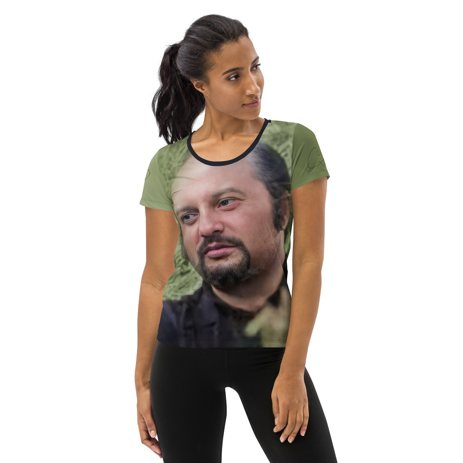 All-Over Print Women&#39;s Athletic T-shirt - Varoujan Hakhbandian