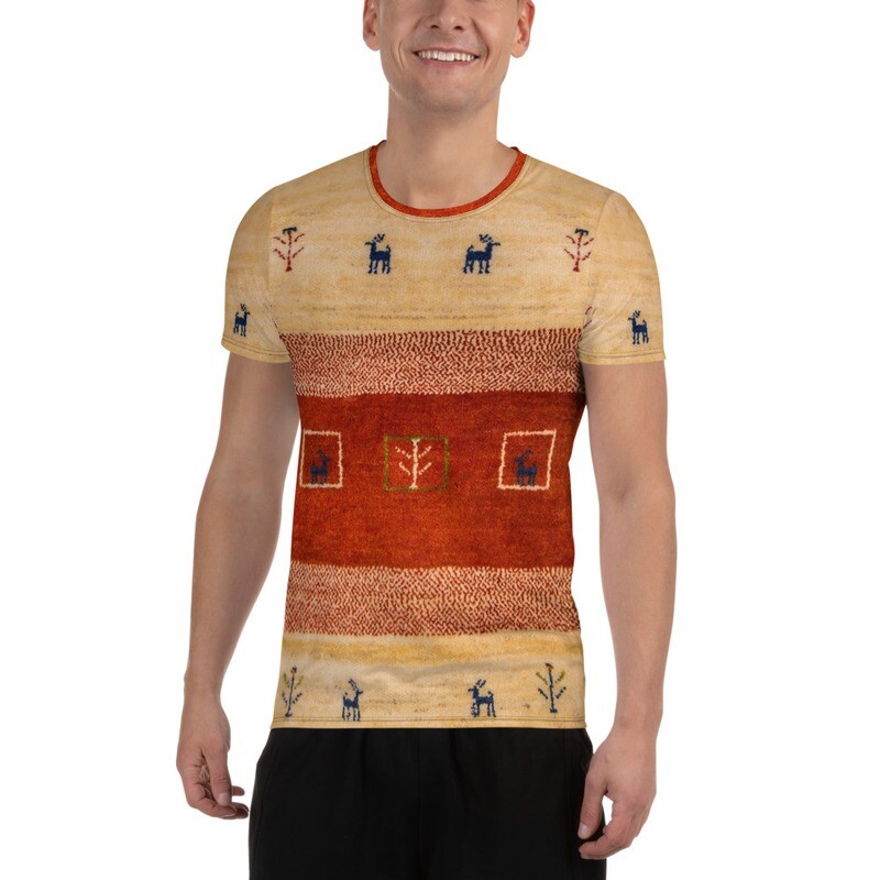 All-Over Print Men&#39;s Athletic T-shirt - Gabbeh