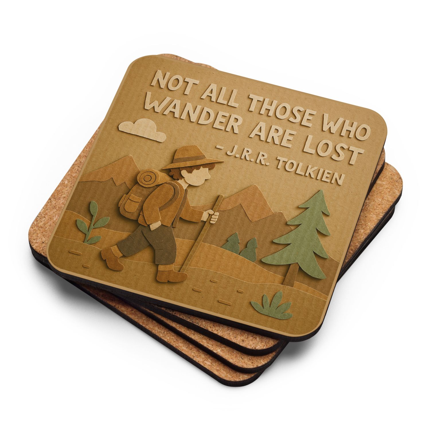 Cork-back coaster J.R.R TOLKIEN
