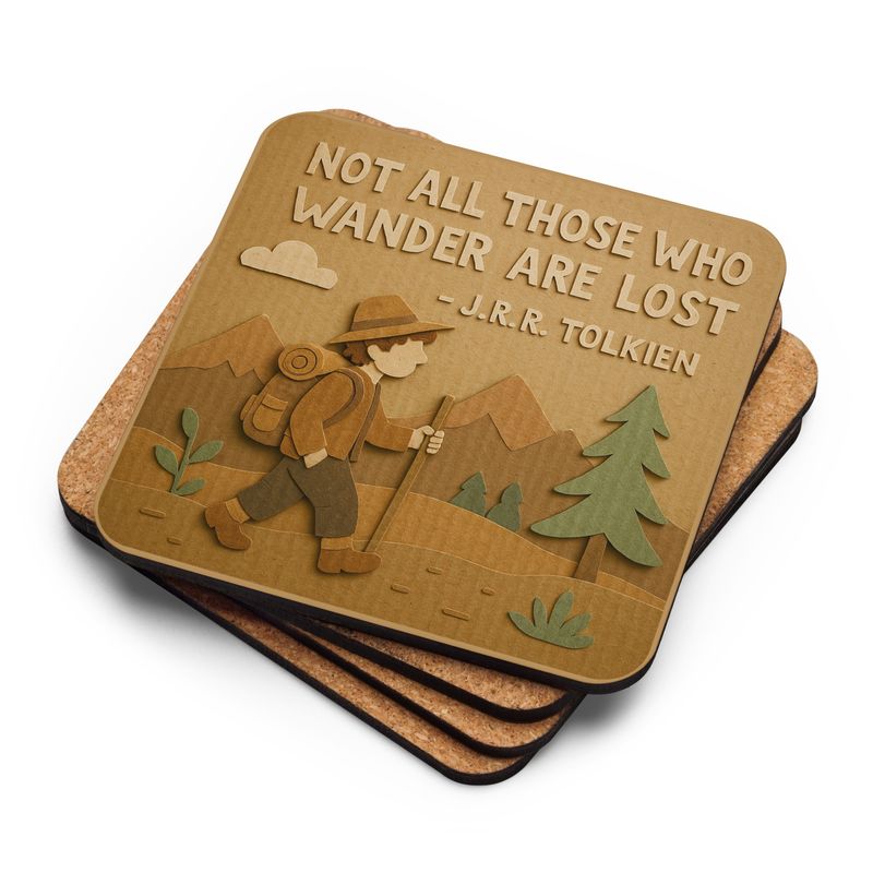 Cork-back coaster J.R.R TOLKIEN