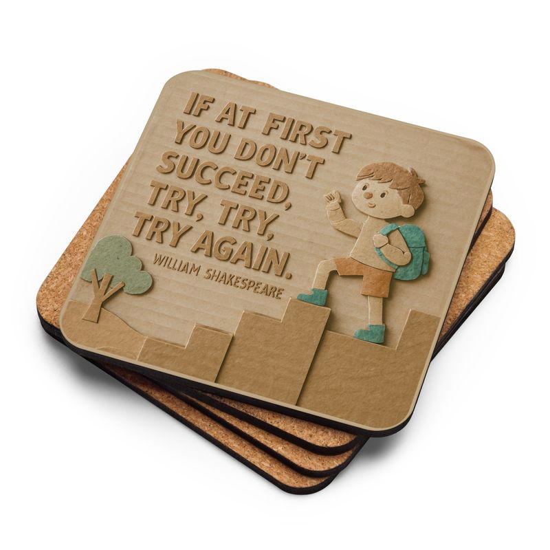 Cork-back coaster - William Shakespeare