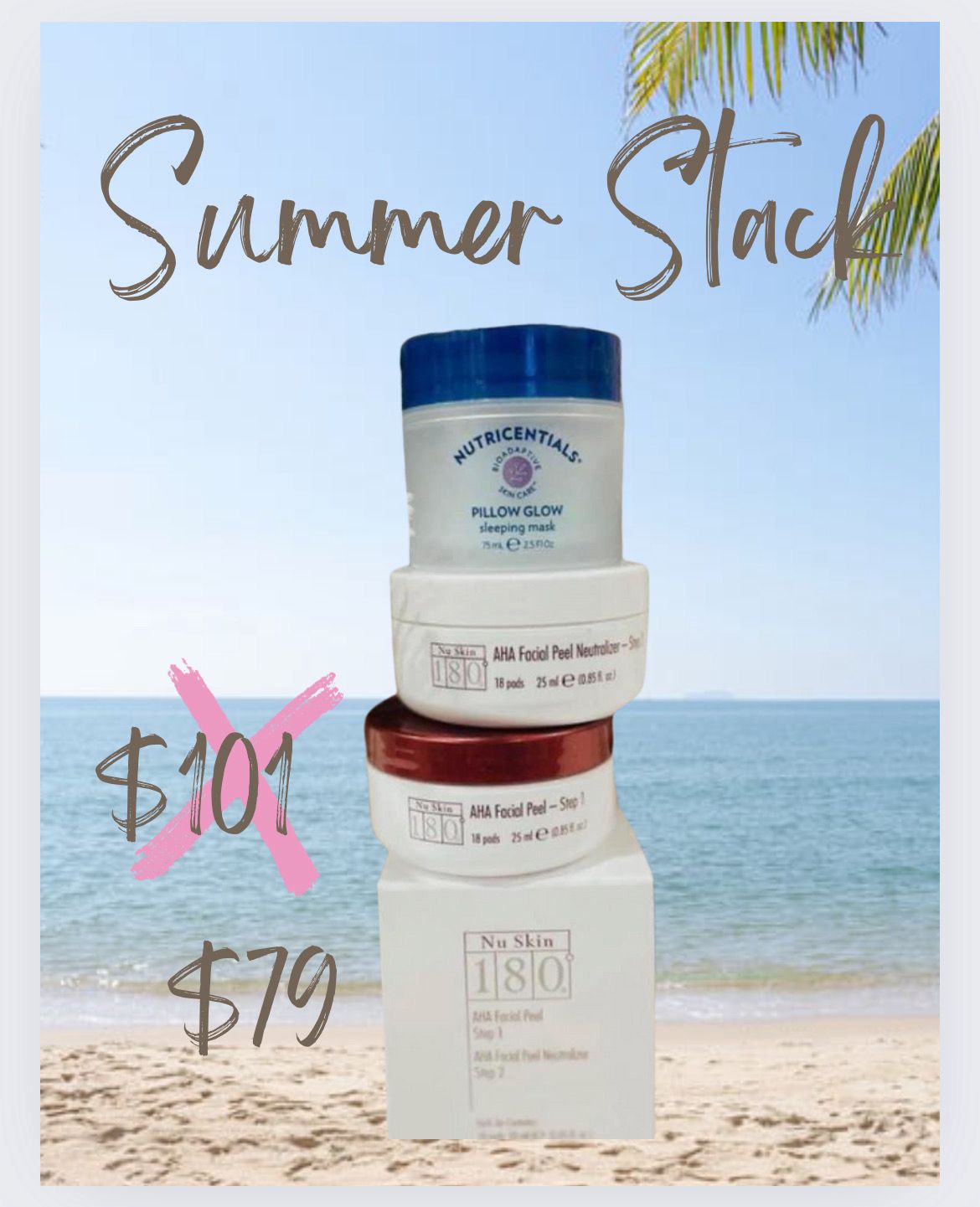Summer Stack! AHA Peel + Pillow Glow