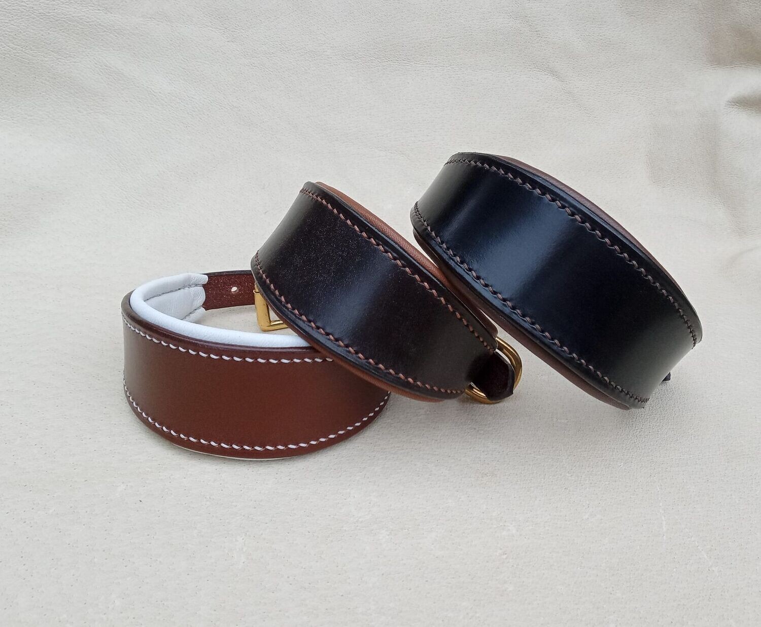 Padded Whippet Collars With Contrast Colours