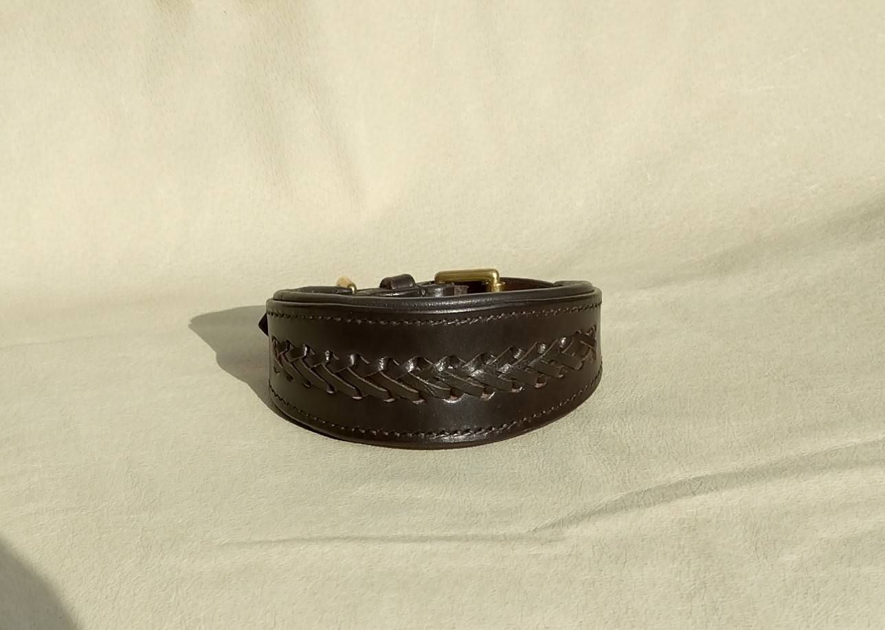 Ready Stock Padded Laced Whippet Collar Ready Stock Padded Laced Whippet Collar