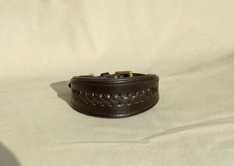 Ready Stock Padded Laced Whippet Collar Ready Stock Padded Laced Whippet Collar