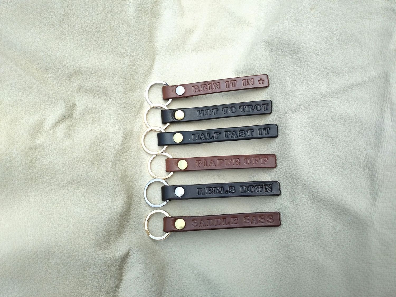 Horse Phrase Keyrings