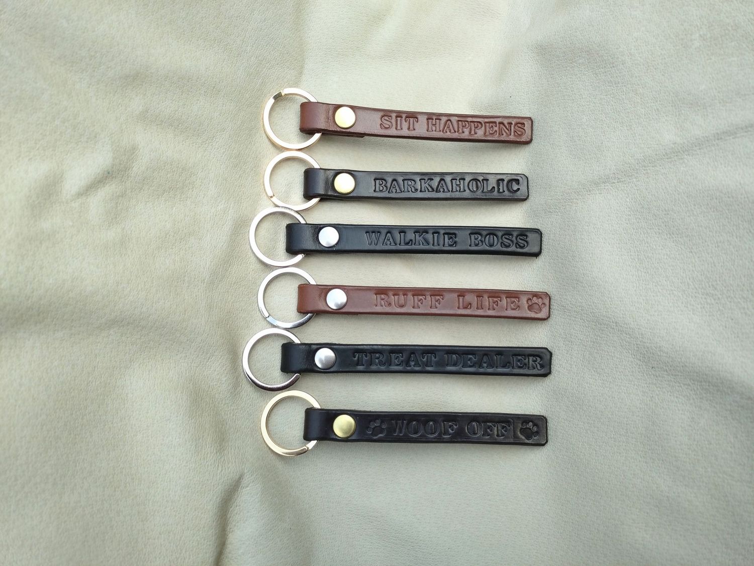 Dog Phrase Keyrings