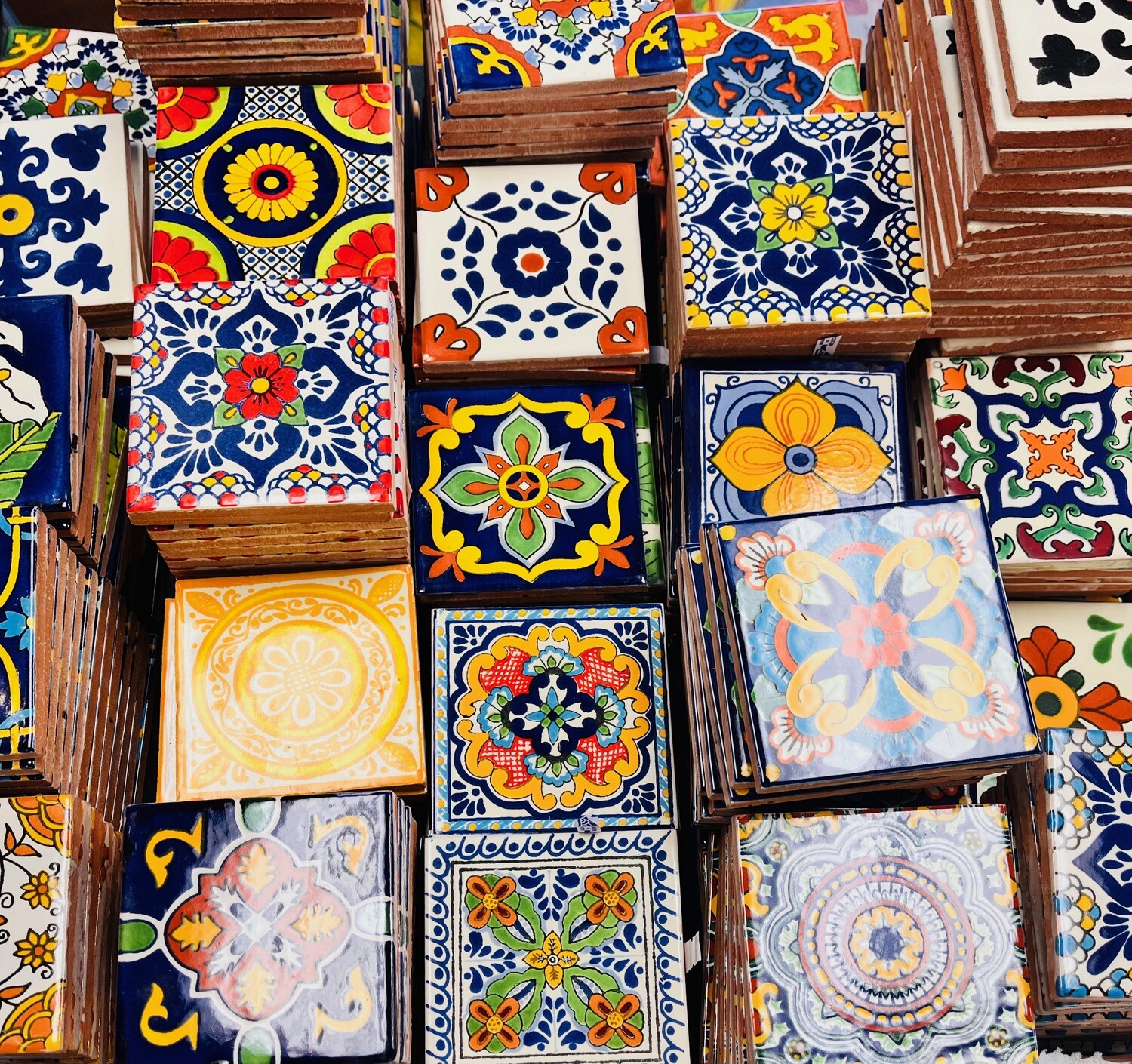 Mexican Clay Tiles - Box of 30