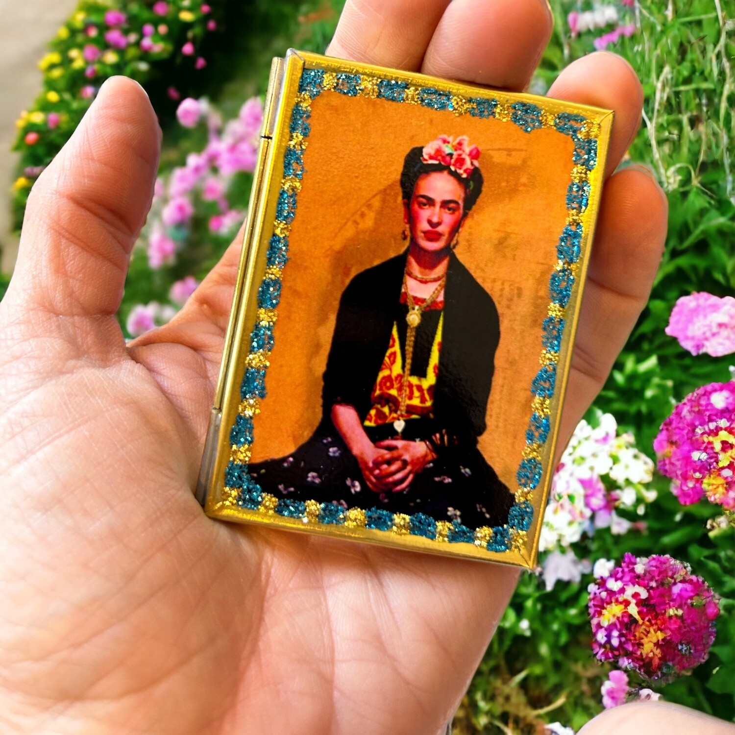 Lady Frida - Hand Crafted Pocket Mirror