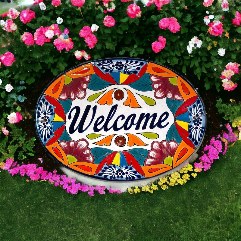 Welcome Ceramic Plaque - Medium