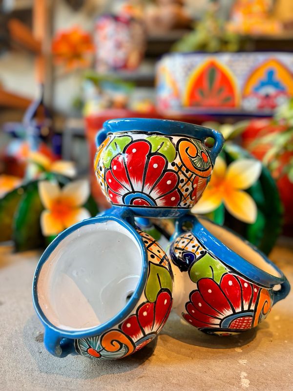 Strawberry Talavera Planter